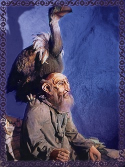 De man met de gier in de gevangenis van Fata Morgana -|- Edits: Friso Geerlings © het WWCW 2004