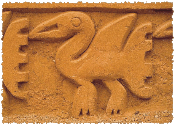 Vogeldecoratie in Chan-chan, hoofdstad van het Chim-rijk -|- Foto: De Pre-Inka beschaving