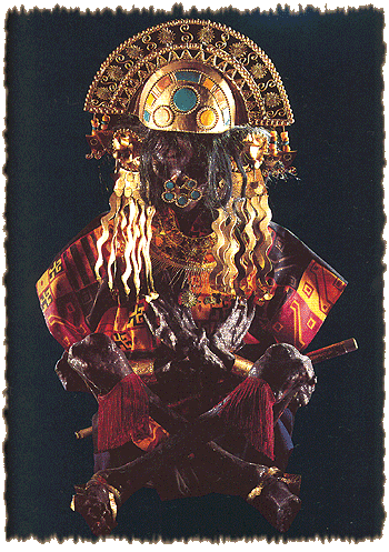 Een Koninklijke Inka-mummie uit de zonnetempel in Cuzco -|- Foto: "De Erfenis van de Inka's"