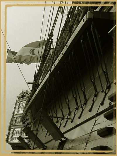 VOC-schip "De Amsterdam" -|- Foto: Friso Geerlings (c) Het WWCW 2002