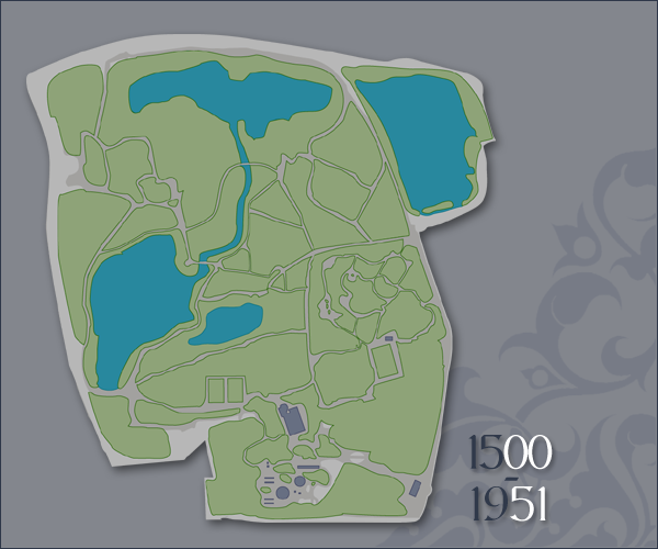 Plattegrond 1951, klik voor een vergroting -|- Kaart: Bram Elstak,  het WWCW 2005