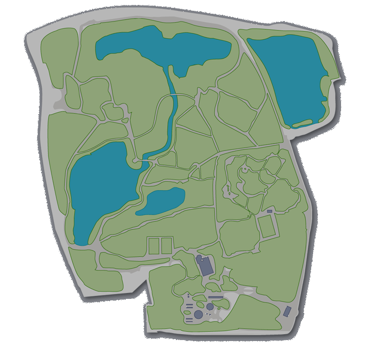 Kaart "De Efteling" (eind 1951) -|- Cartografie: Bram Elstak  het WWCW 2005