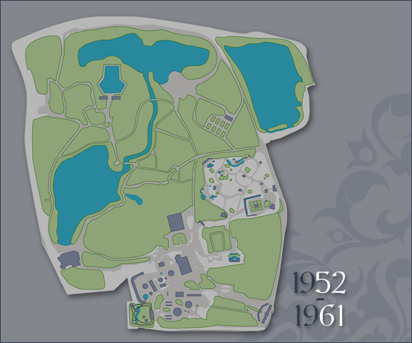 Plattegrond 1961, klik voor een vergroting -|- Kaart: Bram Elstak,  het WWCW 2005