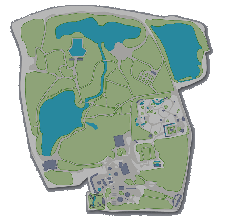 Kaart "De Efteling" (eind 1961) -|- Cartografie: Bram Elstak  het WWCW 2005