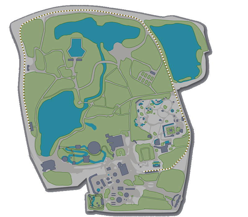 Kaart "De Efteling" (eind 1971) -|- Cartografie: Bram Elstak  het WWCW 2005