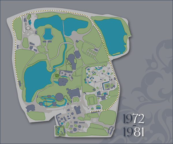 Plattegrond 1981, klik voor een vergroting -|- Kaart: Bram Elstak,  het WWCW 2005