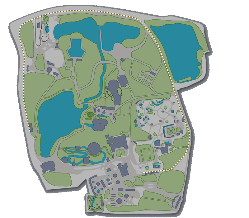 Kaart "De Efteling" (eind 1981) -|- Cartografie: Bram Elstak  het WWCW 2005