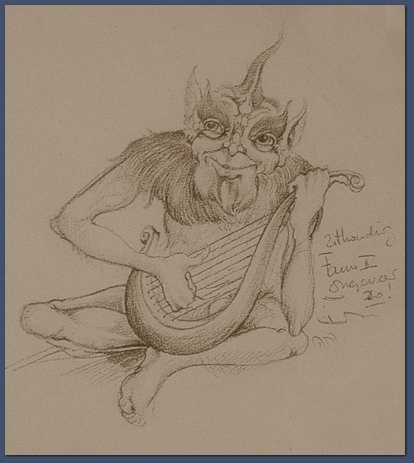 Faun -|- Tekening: Ton van de Ven - De Efteling