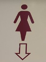 Hvd5Z Aanduiding Dames Toilet -|- Foto: Friso Geerlings (c) Het WWCW 2001