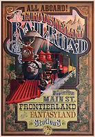 Disney-attractieposter van de Euro Disneyland Railroad