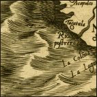 Fragment zeekaart uit 1562 - Scan: Library of Congress, Washington D.C. (www.loc.gov)