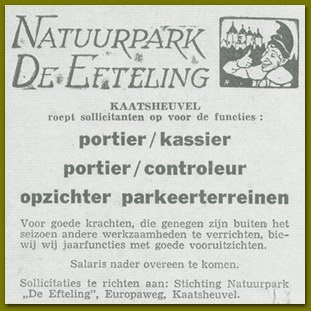 Natuurpark de Efteling - vacatures